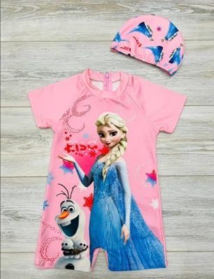 Maillot ELSA rose deux pièce