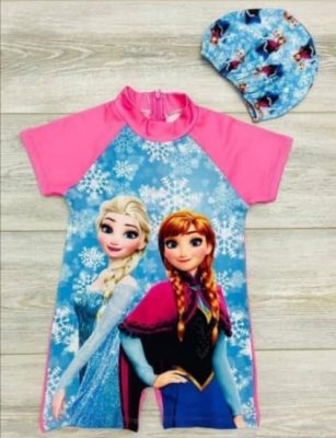 Maillot fille Elsa & frozen 2 pièce