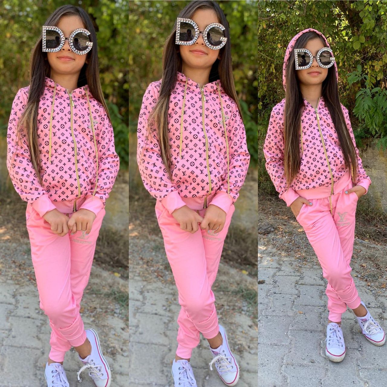 IMG_20230902_204122_208 Enssemble jokking fille pink Louis vitton – Image 1