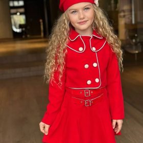 Enssemble royal rouge 3 piéces