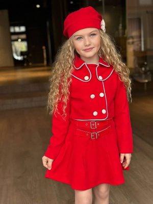 Enssemble royal rouge 3 piéces