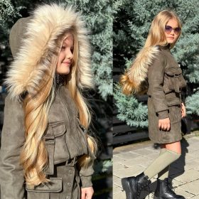 Enssemble fille 3 piéces vert avec chaussette – Image 3