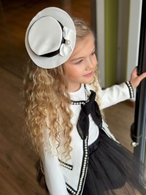 Enssemble fille noir et blanc 5 piéces – Image 2