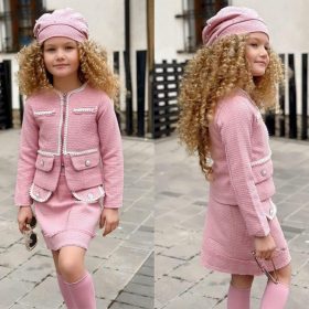 Enssemble fille rose 3piéces – Image 5