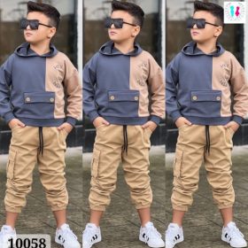 Enssemble garçon SMAIL bleu et beige – Image 3