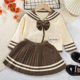 Enssemble fille papillion marron