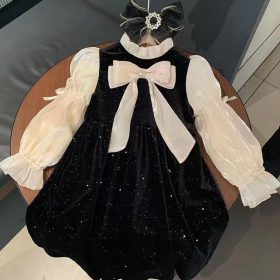 Robe velour noir – Image 3