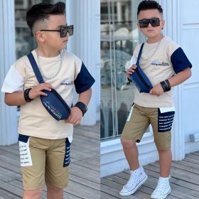 Enssemble garçon beige 3piéces