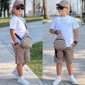 Ensemble garçon 4 pièce t-shirt blanc – Image 2