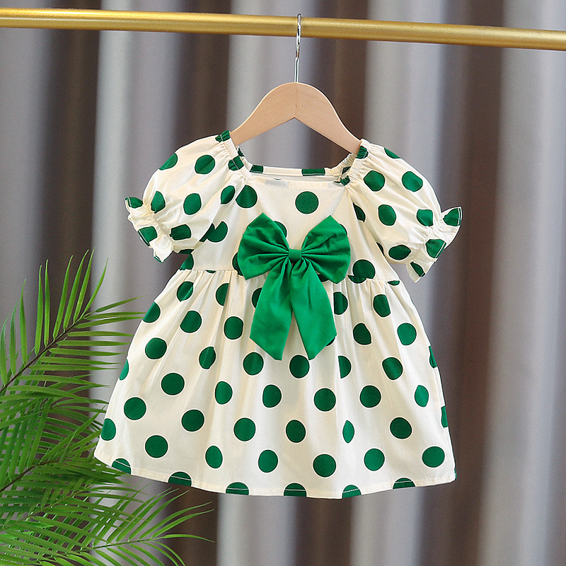 O1CN01XUWfnW1TgHj65ORXS_!!1865292411-0-cib Robe blanc cassé à points vert – Image 1