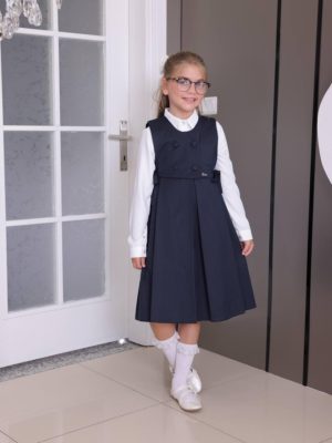 Robe Scolaire bleu Chic & Pratique – Image 4