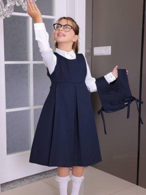 Robe Scolaire bleu Chic & Pratique – Image 3