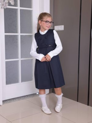 Robe Scolaire bleu Chic & Pratique – Image 2