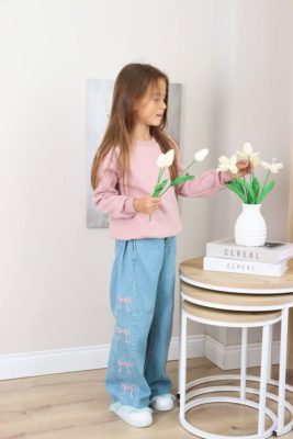 Enssemble fille pull rose – Image 3
