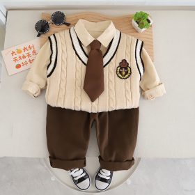 Matchy matchy garçon 4 piéces marron – Image 4