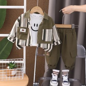 Enssemble Happy Boy kaki 3piéces – Image 3
