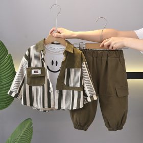 Enssemble Happy Boy kaki 3piéces – Image 4