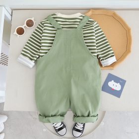 Salopette 2 piéces Mixte Ourson Doux verte – Image 9