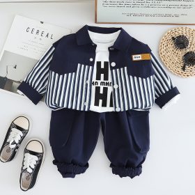 Enssemble Modern Boy bleu 3 piéces – Image 3