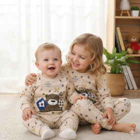 Ensemble Nounours Rêveur marron