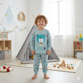 Pyjama Bear bleu
