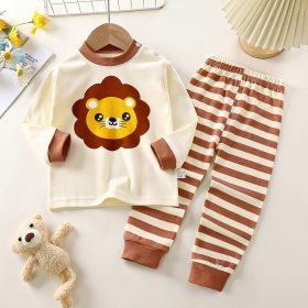 Pyjama Lion à rayures marron – Image 2