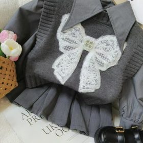 Ensemble Nœud de Luxe gris 3 pieces – Image 3