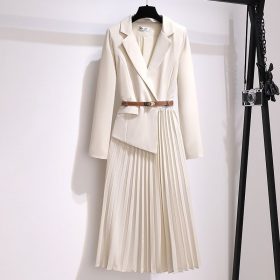 Robe Femme mi-longue beige