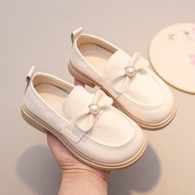 Mocassin à nœud et perle Beige