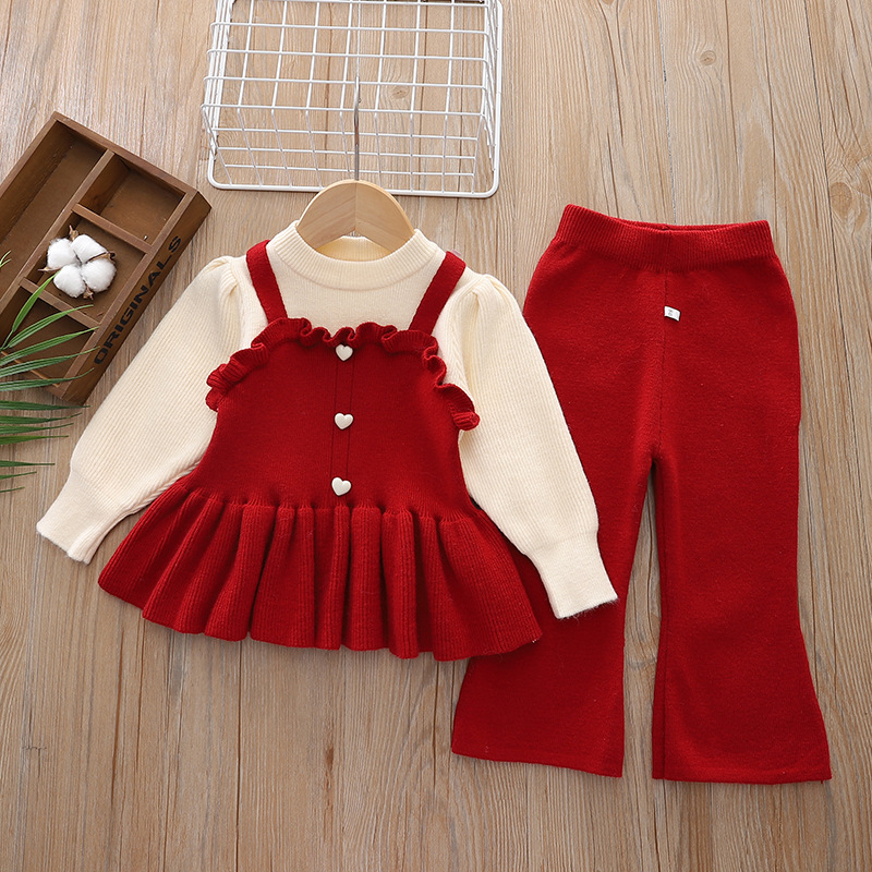 O1CN01s9ZqXX2KO7jijdfvV_!!2042339546-0-cib Ensemble Deux pièce moderne et classique Rouge – Image 1
