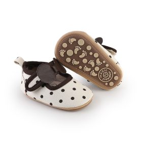 Chaussures Bébé blanc à Points marron – Image 3