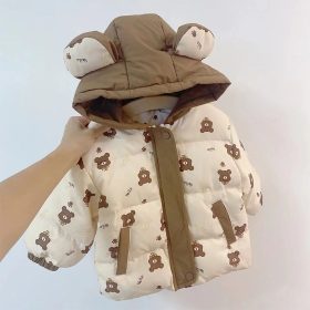 Veste marron et beige