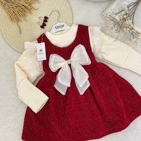 Robe velour Bordeaux doublure coton 2 piéce