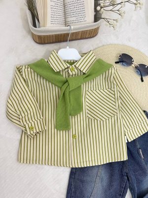 Enssemble Rayures vert et Jean – Image 6