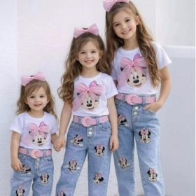 Enssemble Mickey Fashion blanc