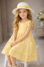 Robe JAUNE avec chapeau
