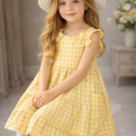 Robe JAUNE avec chapeau