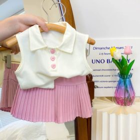 Enssemble jupe rose 2 pieces