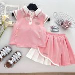 Enssemble rose et blanc elégance