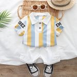 Ensemble Rayeur Imprimé.Short Blanc