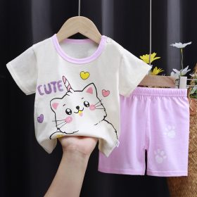 Pyjama coton short move motif cat