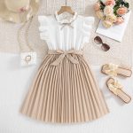 Robe Beige Et Blanc