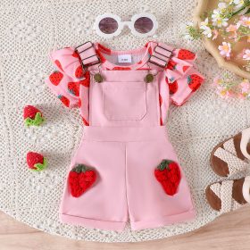 Salopette fraisier 2 piéce