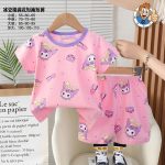 Pyjama coton pink stitch mood