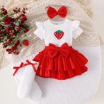 Enssemble bébé 4 piéces rouge – Image 2