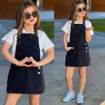 Robe salopette noir 2 piéce