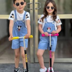 Salopette fille MICKY 2 piéce