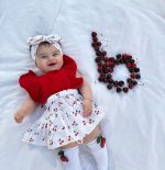 Robe bebe cerise 3 piéces – Image 3