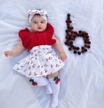 Robe bebe cerise 3 piéces – Image 2