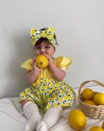 Robe bébé citron 🍋 3 pièces – Image 4